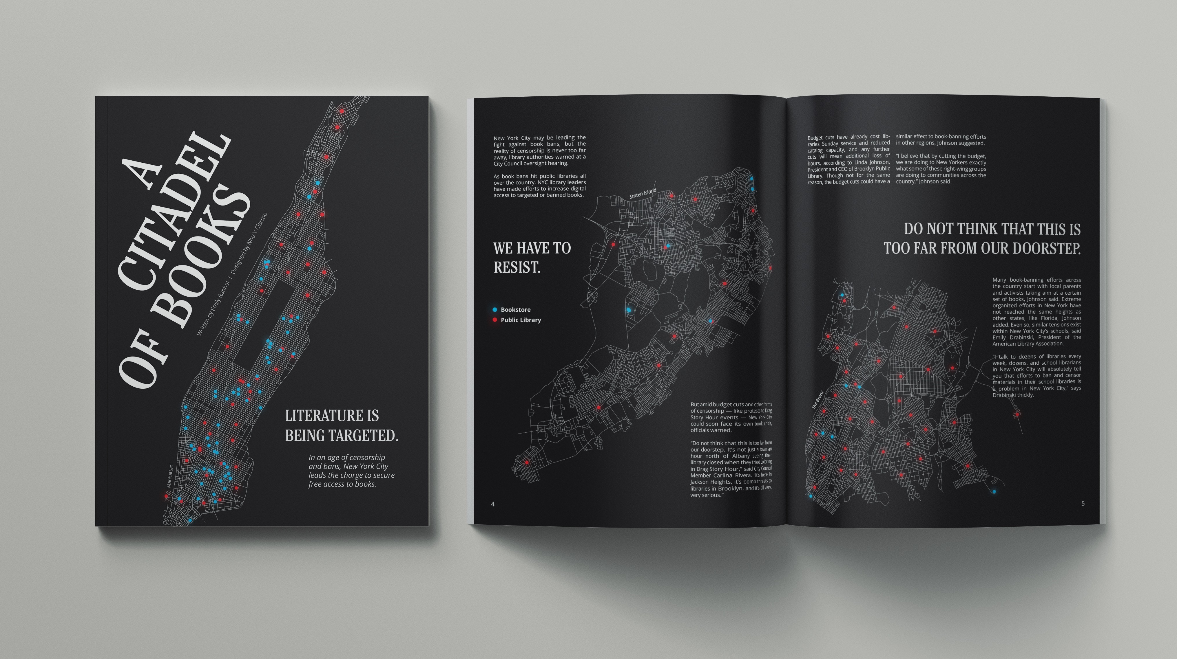 mockup of cover and spread